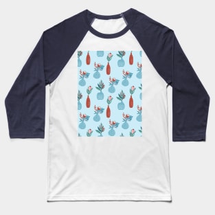 Pattern with flower bouquets Baseball T-Shirt